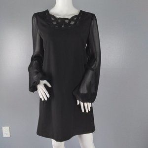 LAUNDRY Balloon Sleeve Little Black Dress